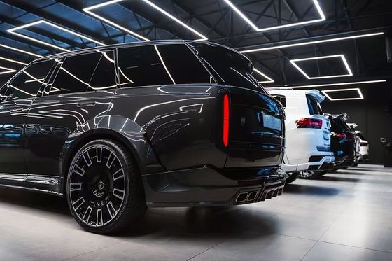 Karbon Fiber Land Rover Body Kit LM Stili Evrensel Arka Tampon Dudak Diffuser Spoiler