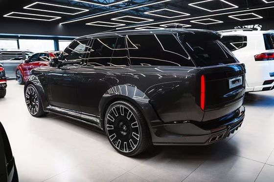 Karbon Fiber Land Rover Body Kit LM Stili Evrensel Arka Tampon Dudak Diffuser Spoiler