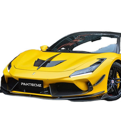 Paktechz Tarzı Karbon Elyafı Kütüphane Ferrari F8 Karbon Elyafı Kütüphane Ön Kürek Arka Diffuser Spoiler