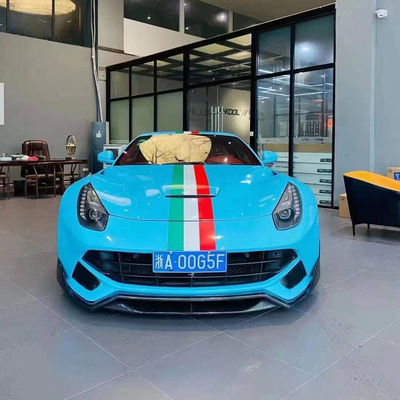 Yüksek Kaliteli Karbon Fiber F12 Karbon Fiber Bodies Kit Ferrari F12 Upgrade DMC Style Ön Kürek Arka Diffuser Spoiler