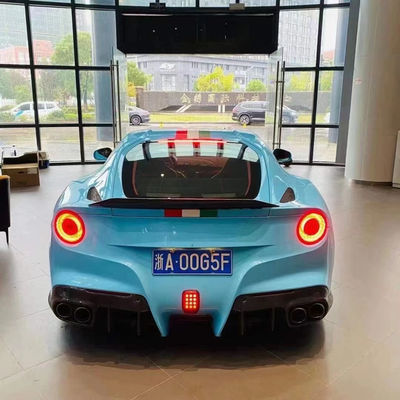 Yüksek Kaliteli Karbon Fiber F12 Karbon Fiber Bodies Kit Ferrari F12 Upgrade DMC Style Ön Kürek Arka Diffuser Spoiler