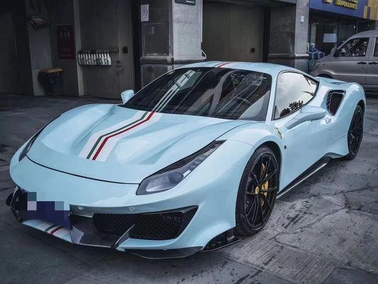 Ferrari 488 için Otomatik Parçalar 488 PistA tarzı Yenilenmiş Ön ve Arka Bumper Bonet Spoiler Karbon Fiber Body Kit