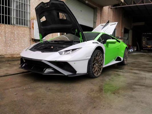 Lamborghini Huracan LP580 LP610 için STP Karbon Fiber Bodies Kit Karbon Fiber Front ve Rear Bumper Spoiler Hood