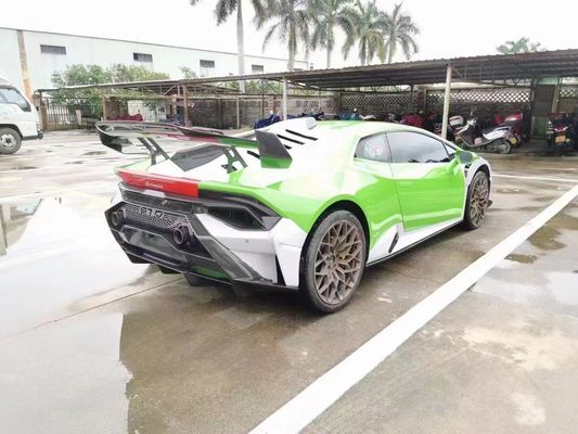 Lamborghini Huracan LP580 LP610 için STP Karbon Fiber Bodies Kit Karbon Fiber Front ve Rear Bumper Spoiler Hood