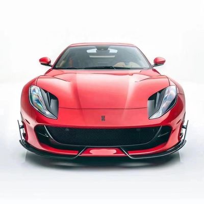 Ferrari 812 için Karbon Fiber Bodies Kit 812 Yükseltilmiş MSY Tarzı Karbon Fiber Front Lip Diffuser Spoiler Body Kit