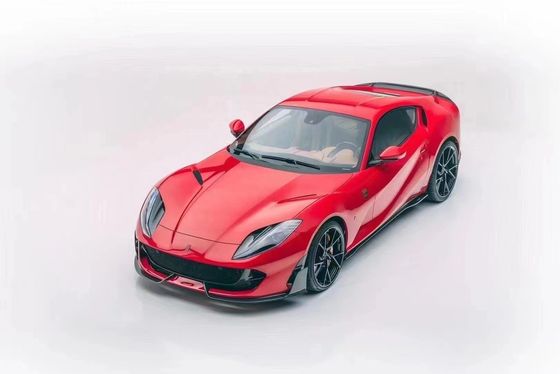 Ferrari 812 için Karbon Fiber Bodies Kit 812 Yükseltilmiş MSY Tarzı Karbon Fiber Front Lip Diffuser Spoiler Body Kit