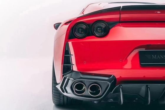 Ferrari 812 için Karbon Fiber Bodies Kit 812 Yükseltilmiş MSY Tarzı Karbon Fiber Front Lip Diffuser Spoiler Body Kit