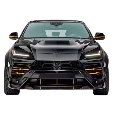 Lamborghini Urus Karbon Fiber Bodies Kit için Urus Yükseltilmiş VORS Tarzı Karbon Fiber Ön Dudak Diffuser Spoiler Hood geniş gövde ile