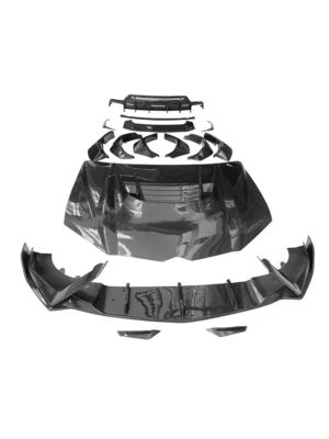 Lamborghini Urus Karbon Fiber Bodies Kit için Urus Yükseltilmiş VORS Tarzı Karbon Fiber Ön Dudak Diffuser Spoiler Hood geniş gövde ile