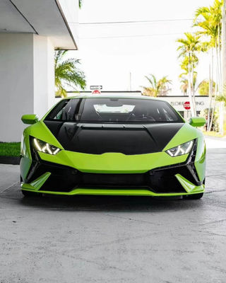 Lamborghini LP580 LP610 EVO Karbon Elyafı Vücut Kit LP580 LP610 EVO Geliştirilmiş TecNIA tarzı Ön Tampon Vücut Kit
