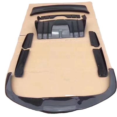 Ferrari F430 için F430 Yükseltilmiş HAMANN Tarzı Ön Kürek Diffuser Spoiler Yan Eteği F430 Karbon Elyafı Vücut Kit
