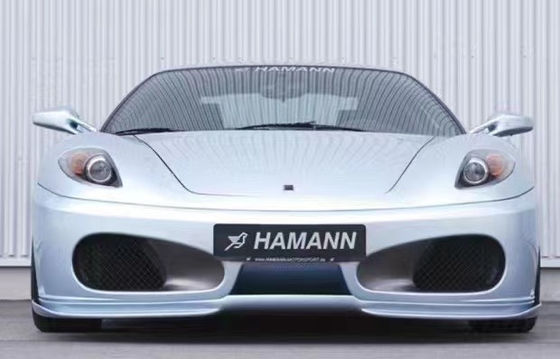 Ferrari F430 için F430 Yükseltilmiş HAMANN Tarzı Ön Kürek Diffuser Spoiler Yan Eteği F430 Karbon Elyafı Vücut Kit