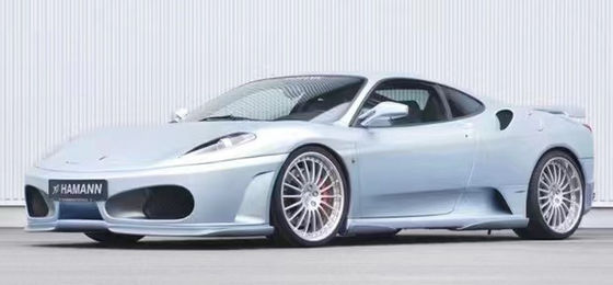 Ferrari F430 için F430 Yükseltilmiş HAMANN Tarzı Ön Kürek Diffuser Spoiler Yan Eteği F430 Karbon Elyafı Vücut Kit