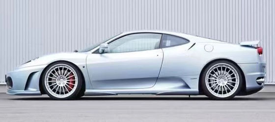 Ferrari F430 için F430 Yükseltilmiş HAMANN Tarzı Ön Kürek Diffuser Spoiler Yan Eteği F430 Karbon Elyafı Vücut Kit