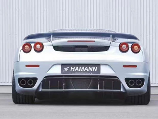 Ferrari F430 için F430 Yükseltilmiş HAMANN Tarzı Ön Kürek Diffuser Spoiler Yan Eteği F430 Karbon Elyafı Vücut Kit