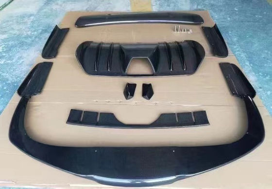 Ferrari F430 için F430 Yükseltilmiş HAMANN Tarzı Ön Kürek Diffuser Spoiler Yan Eteği F430 Karbon Elyafı Vücut Kit
