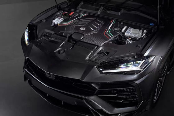 2019 Siyah Lamborghini Body Kit Kuru Karbon Fiber Motor İç Güvenlik Kalkanı