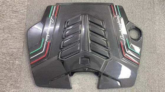 2019 Siyah Lamborghini Body Kit Kuru Karbon Fiber Motor İç Güvenlik Kalkanı