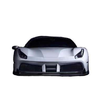 Ferrari için 488 Karbon Fiber Body Kit 488 Yükseltilmiş Vors Tarzı Karbon Fiber Front Lip Diffuser Spoiler Body Kit
