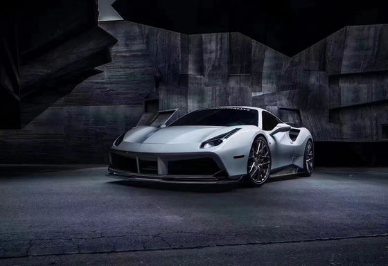 Ferrari için 488 Karbon Fiber Body Kit 488 Yükseltilmiş Vors Tarzı Karbon Fiber Front Lip Diffuser Spoiler Body Kit