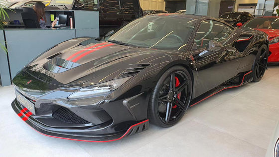 Ferrari için F8 Karbon Fiber Body Kit F8 Upgraded KEYVANY Style Ön Kürek Diffuser Spoiler Body Kit