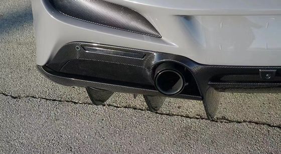 Ferrari F8 Karbon Fiber Body Kit F8 Yeni Stil Diffuser Karbon Fiber Diffuser