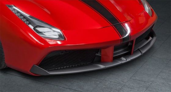 Ferrari için 488 Karbon Fiber Bodies Kit 488 Capristo Tarzı Karbon Fiber Front Lip Diffuser Spoiler