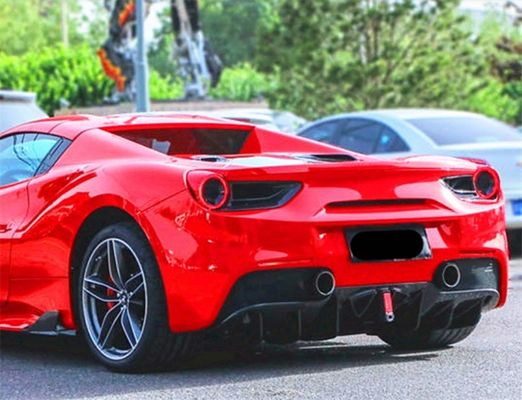 Ferrari için 488 Karbon Fiber Bodies Kit 488 Capristo Tarzı Karbon Fiber Front Lip Diffuser Spoiler