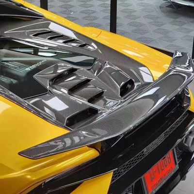 LP580 LP610 Lamborghini Huracan Evo Body Kit Tecnica Tarzı Karbon Fiber Spoiler Wing