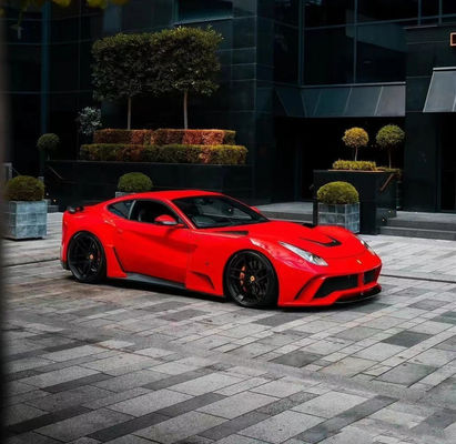 Ferrari F12 Karbon Fiber Geniş Vücut Kütesi için F12 Yenileme NOtc N-Largos tarzı Arka Tampon Karbon Fiber Geniş Vücut Kütesi