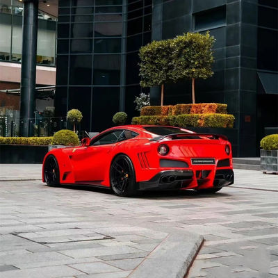 Ferrari F12 Karbon Fiber Geniş Vücut Kütesi için F12 Yenileme NOtc N-Largos tarzı Arka Tampon Karbon Fiber Geniş Vücut Kütesi