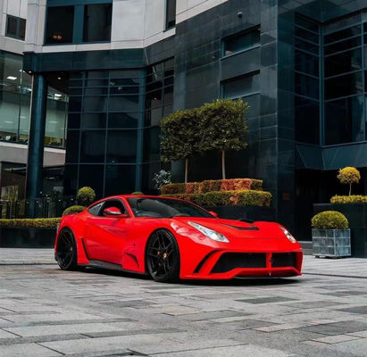 Ferrari F12 Karbon Fiber Geniş Vücut Kütesi için F12 Yenileme NOtc N-Largos tarzı Arka Tampon Karbon Fiber Geniş Vücut Kütesi