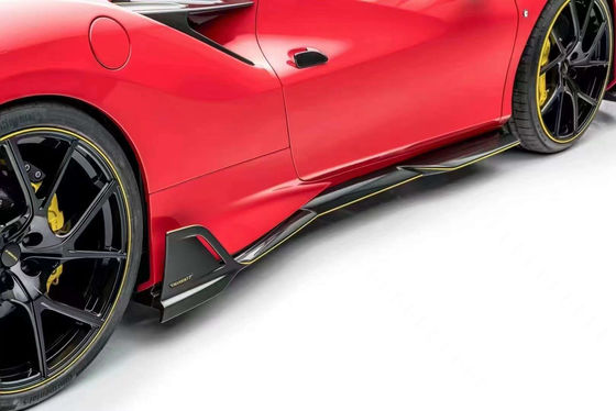 Ferrari F8 Karbon Fiber Bodies Kit F8 Upgrade MSY Style Ön Kürek Diffuser Spoiler Side Skirt Body Kit