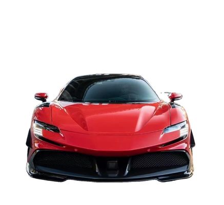 Ferrari için SF90 Karbon Fiber Body Kit SF90 Upgrade RYFT Style Jump Down Front Lip Diffuser Spoiler Body Kit