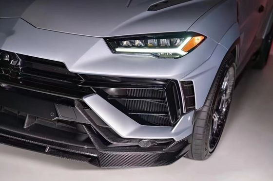 URUS Karbon Vücut Kit Vors Stili Karbon Elyaf Ön Dudak Diffuser Spoiler Widebody Kit