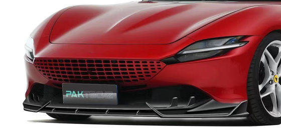 Ferrari için Kuru Karbon Elyafı ROMA Karbon Elyafı Vücut KitiROMA Karbon Elyafı Ön Dudak Diffuser Spoiler Hood Grill Vücut Kiti