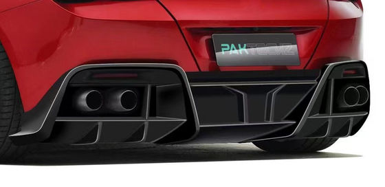 Ferrari için Kuru Karbon Elyafı ROMA Karbon Elyafı Vücut KitiROMA Karbon Elyafı Ön Dudak Diffuser Spoiler Hood Grill Vücut Kiti