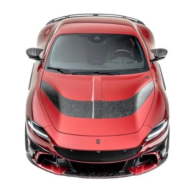 Ferrari Roma için Karbon Fiber Bodies Kit Roma Upgrades MSY Style Ön ve Arka Bumper Spoiler Hood Bodies Kit