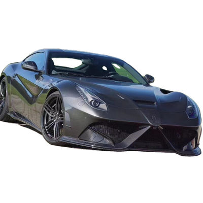 Ferrari F12 için Kuru Karbon Fiber Bodies Kit F12 Yükseltilmiş MSY Tarzı Ön ve Arka Bumper Spoiler Hood