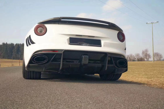 Ferrari F12 için Kuru Karbon Fiber Bodies Kit F12 Yükseltilmiş MSY Tarzı Ön ve Arka Bumper Spoiler Hood