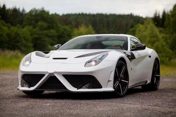 Ferrari F12 için Kuru Karbon Fiber Bodies Kit F12 Yükseltilmiş MSY Tarzı Ön ve Arka Bumper Spoiler Hood