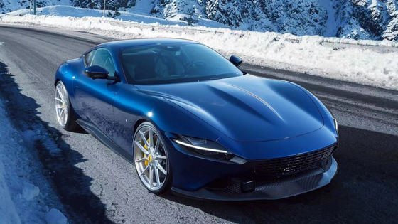 Ferrari Roma için Karbon Fiber Body Kit Roma Yenilikçi Tarzı Karbon Fiber Front Lip Diffuser Spoiler Side Skirt Body Kit