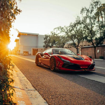 240 X 80 X 50 mm Ferrari Body Kit KEYV Stil Ön Bölücü Diffuser Karbon Fiber