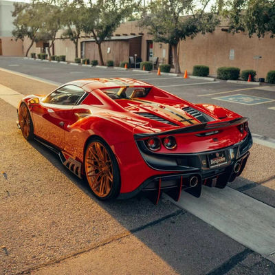 240 X 80 X 50 mm Ferrari Body Kit KEYV Stil Ön Bölücü Diffuser Karbon Fiber
