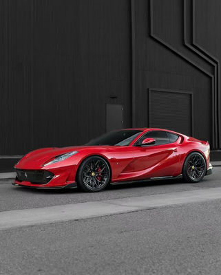 1016 Ferrari Body Kit 812 190mm Karbon Fiber ön tampon difüzörü Spoiler