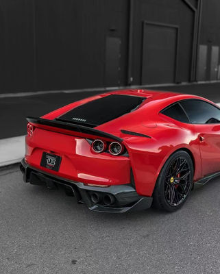 1016 Ferrari Body Kit 812 190mm Karbon Fiber ön tampon difüzörü Spoiler