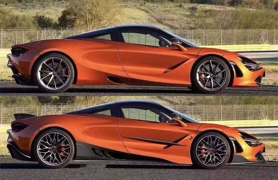 Karbon Fiber Karbon Fiber Body Kit McLaren 720S 720 Upgraded TOPCAR Style Ön Kürek Arka Diffuser Spoiler Cover