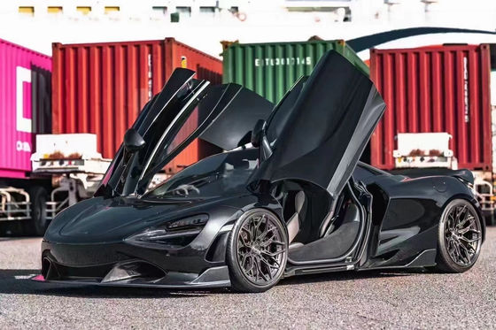 McLaren 720S 720S için Yüksek Kaliteli Karbon Elyaf Karbon Elyaf Beden Kütüphane Karbon Elyaf Ön Kürek Arka Diffuser Spoiler Fin