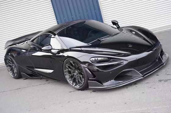 McLaren 720S 720S için Yüksek Kaliteli Karbon Elyaf Karbon Elyaf Beden Kütüphane Karbon Elyaf Ön Kürek Arka Diffuser Spoiler Fin