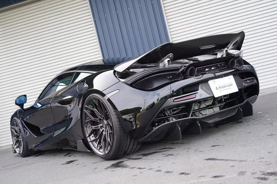 McLaren 720S 720S için Yüksek Kaliteli Karbon Elyaf Karbon Elyaf Beden Kütüphane Karbon Elyaf Ön Kürek Arka Diffuser Spoiler Fin